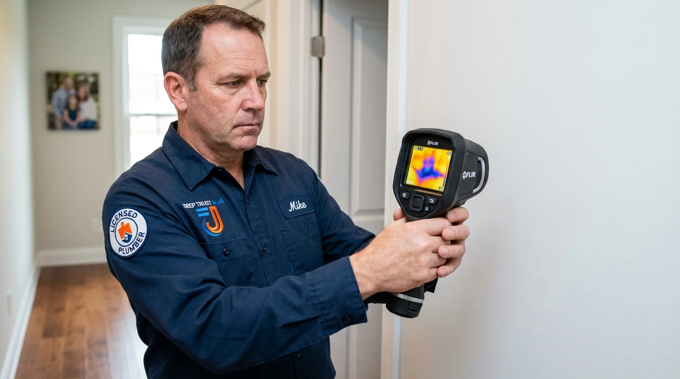 Thermal imaging leak detection by Johns Plumbing LLC in Dahlonega